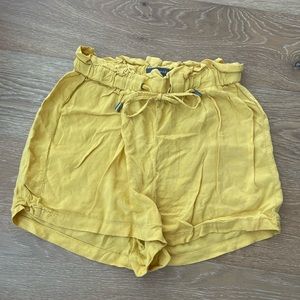 Yellow Paper Bag Shorts